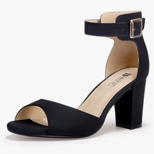 IDIFU Women's Candie-MI Peep Toe Low Block Heel Sandals #419